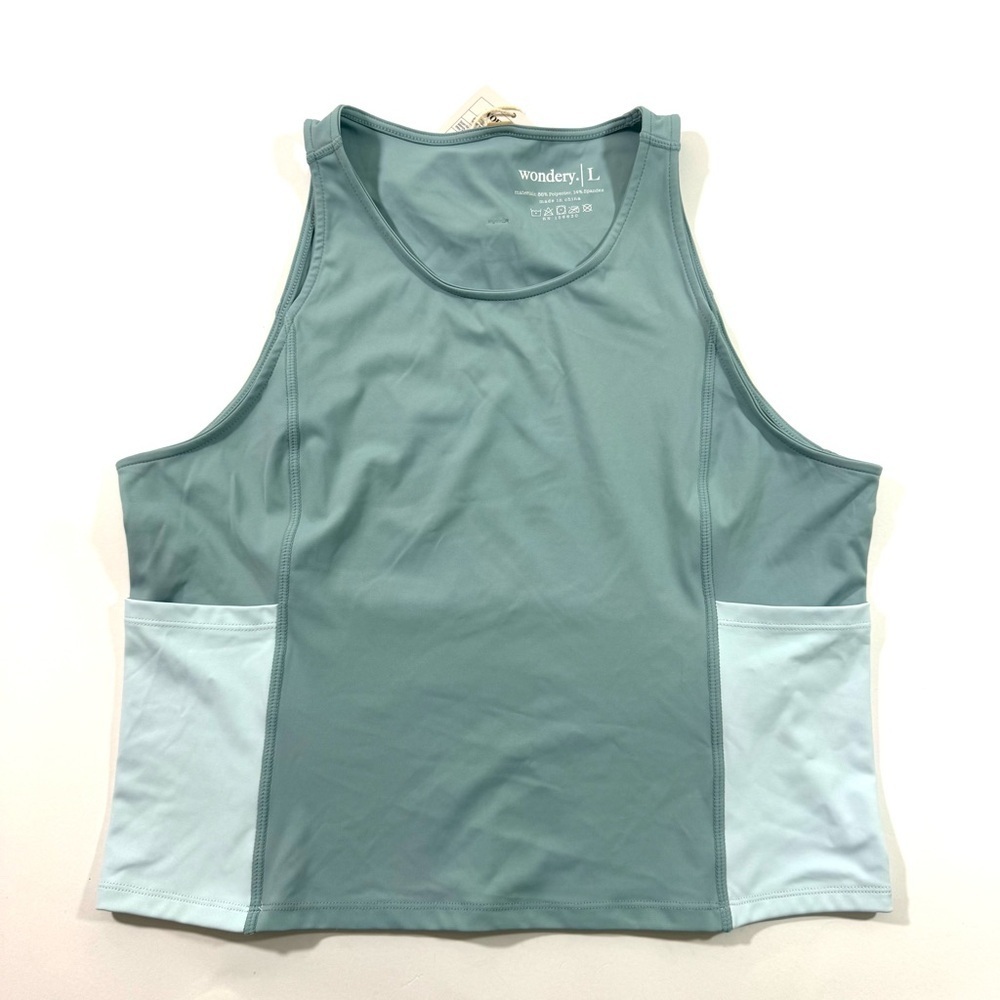 New Wondery Crop Tank Top Blue Size Large